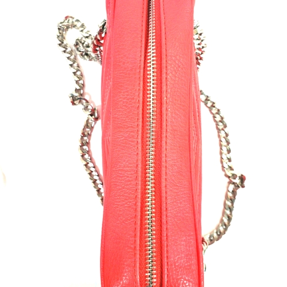 BCBG Eneration Red Coral Shoulder Bag Chain Purse - Picture 3 of 11